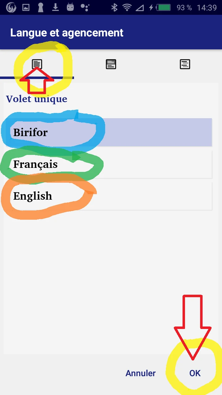 Birifor NT français English screenshot